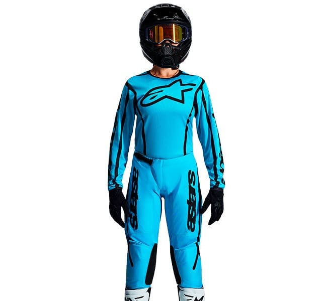 MOTOMX3 FATO ALPINESTARS STELLA FLUID APEX - PRETO/AZUL - Image 1