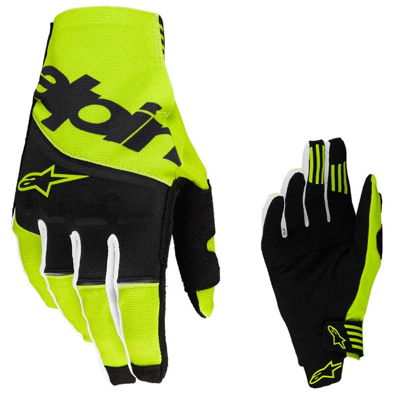 gants-alpinestars-techstar-jaune-fluo-2025-cross LUVAS ALPINESTARS TECHSTAR - BLACK/YELLOW FLUO - Image 1