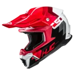 CAPACETE HJC C50 PRIMAL - PRETO/VERMELHO