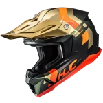 CAPACETE HJC C50 PRIMAL - PRETO/LARANJA