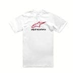 T-SHIRT ALPINESTARS ALWAYS 2.0 CSF - BRANCO/VERMELHO
