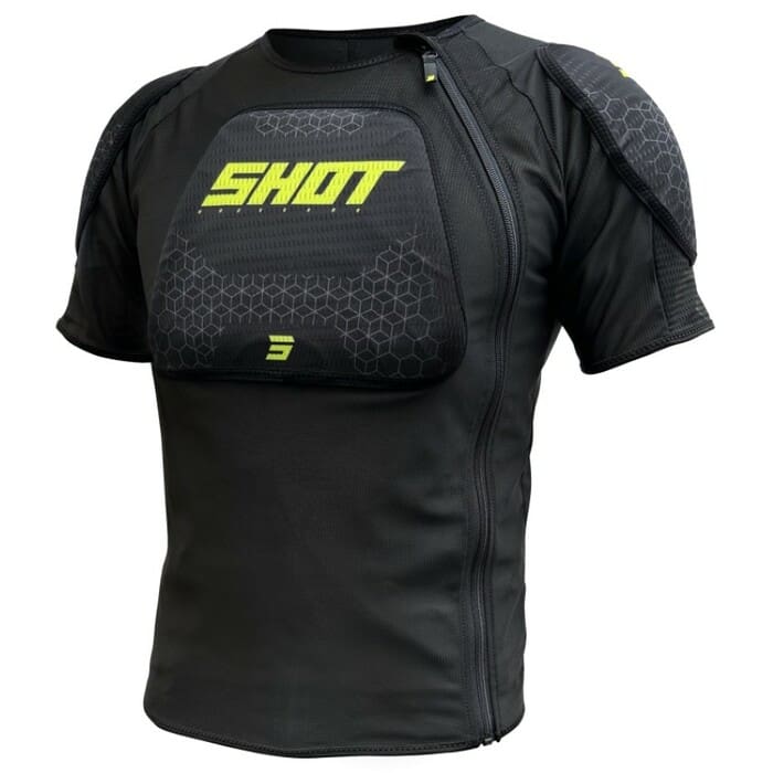 A06-22A1-A01-06-P-TZPUTGDC COLETE SHOT AIRLIGHT - PRETO/AMARELO FLUO - Image 1