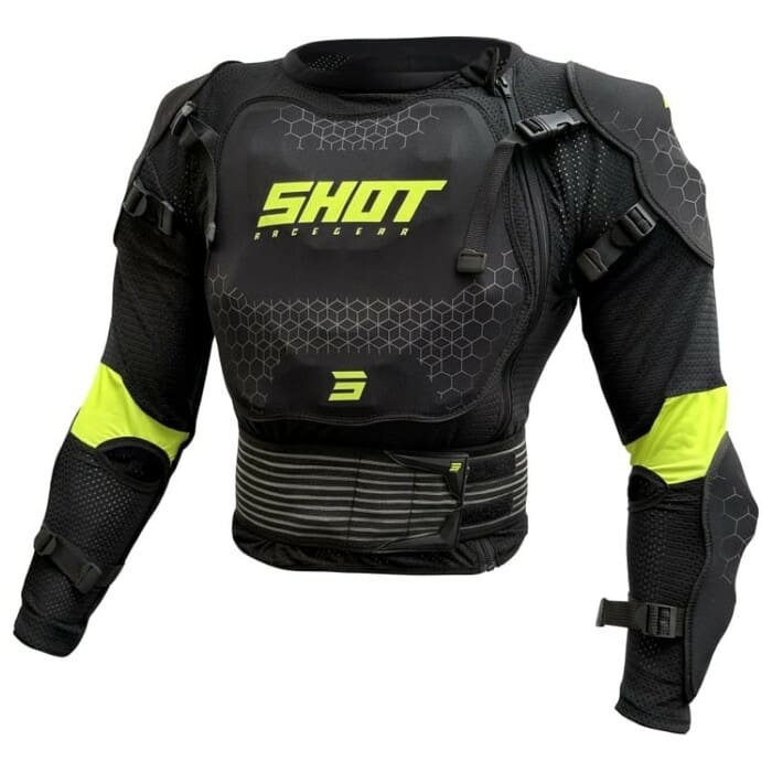 A06-22B1-A01-06-P-NG0TNSJZ COLETE INTEGRAL SHOT OPTIMAL 2.0 - PRETO/AMARELO FLUO - Image 1