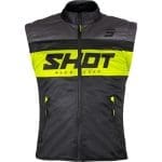 COLETE SHOT LITE BODYWARMER - PRETO/AMARELO FLUO