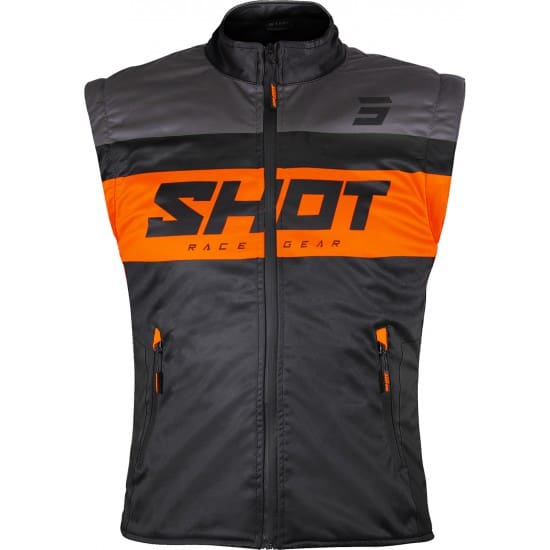 A08-15A1-A03-550x550h COLETE SHOT LITE BODYWARMER - PRETO/LARANJA - Image 1