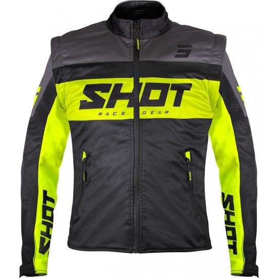 A08-15B1-B01-550x550h CASACO SHOT LITE SOFTSHELL - PRETO/AMARELO FLUO - Image 1