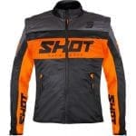 CASACO SHOT LITE SOFTSHELL - PRETO/LARANJA