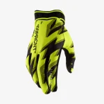 LUVAS 100% RIDEFIT - PRETO/AMARELO FLUO