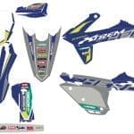 KIT DE AUTOCOLANTES SHERCO ULTRA RESISTENTE COM FUNDO PRIZM/PIXEL