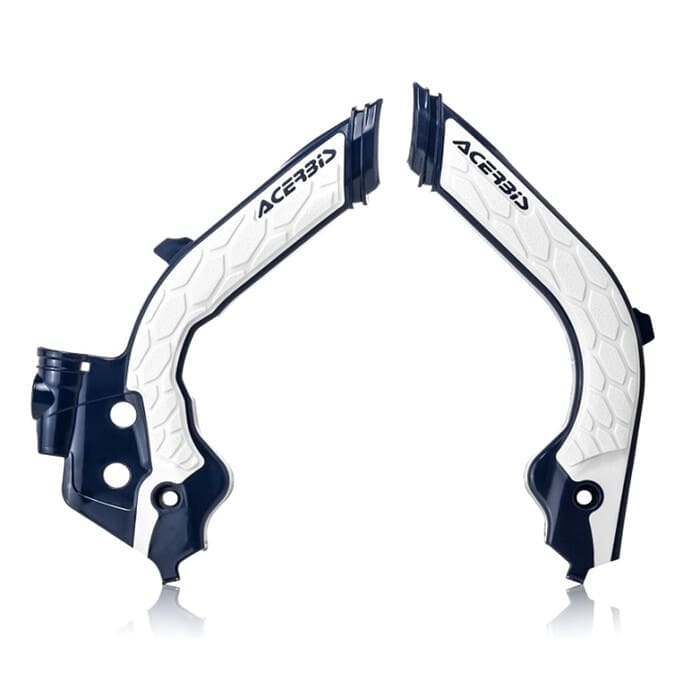 0023600-31-HWDV5G5Z PROTEÇÕES DE QUADRO ACERBIS X-GRIP HUSQVARNA TC/FC 19-22 TE/FE 20-23 GASGAS EC 250/300 21-23 - AZUL/BRANCO - Image 1