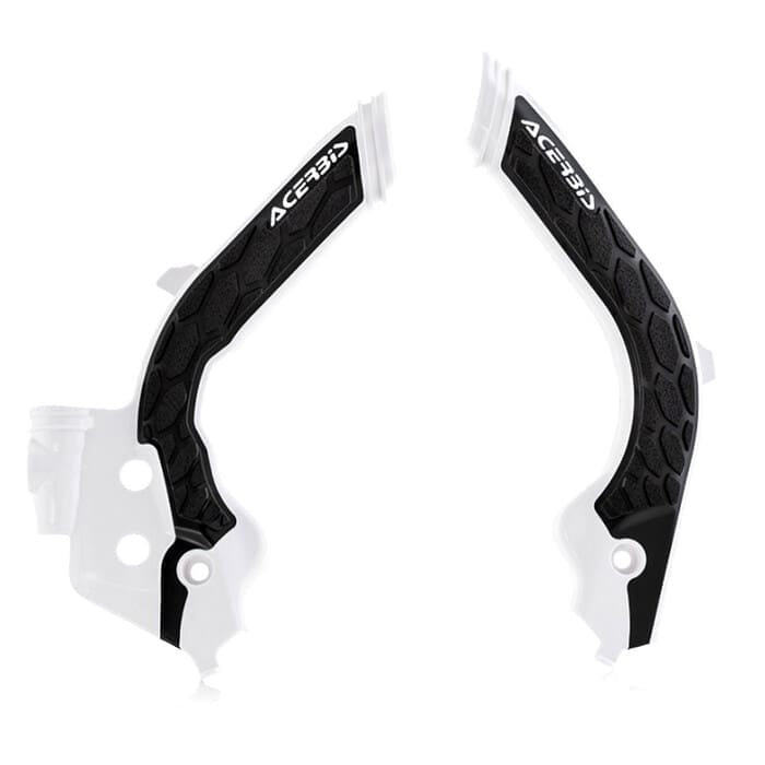 0023600-87-W3C20WZX PROTEÇÕES DE QUADRO ACERBIS X-GRIP HUSQVARNA TC/FC 19-22 TE/FE 20-23 GASGAS EC 250/300 21-23 - PRETO/BRANCO - Image 1