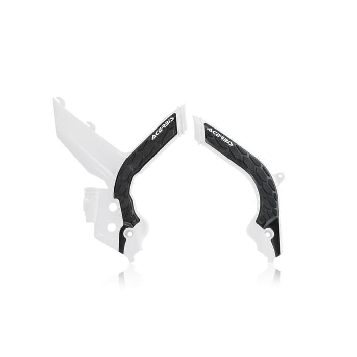 0024009-237-P-0EMQBNHK PROTEÇÕES DE QUADRO ACERBIS X-GRIP KTM EXC/EXC-F 20-23 - PRETO/BRANCO - Image 1