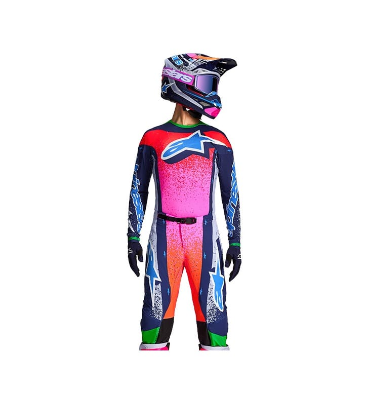 MOTOMX2 FATO ALPINESTARS SUPERTECH RECORDS - AZUL/VERMELHO - Image 1