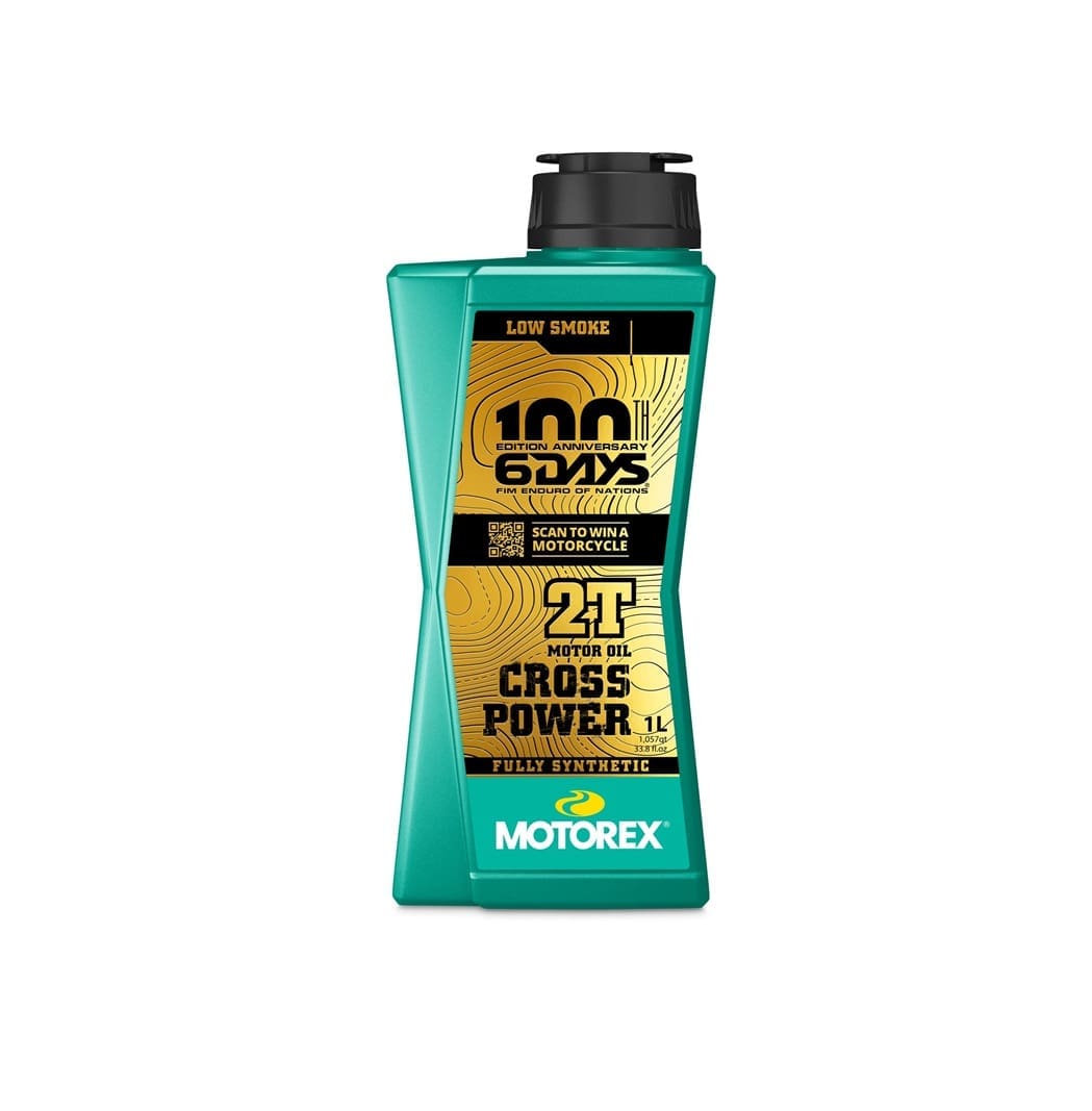 WhatsApp Image 2026-03-24 at 10.12.59 MOTOREX ÓLEO 2T CROSS POWER SIX DAYS 1L - Image 1